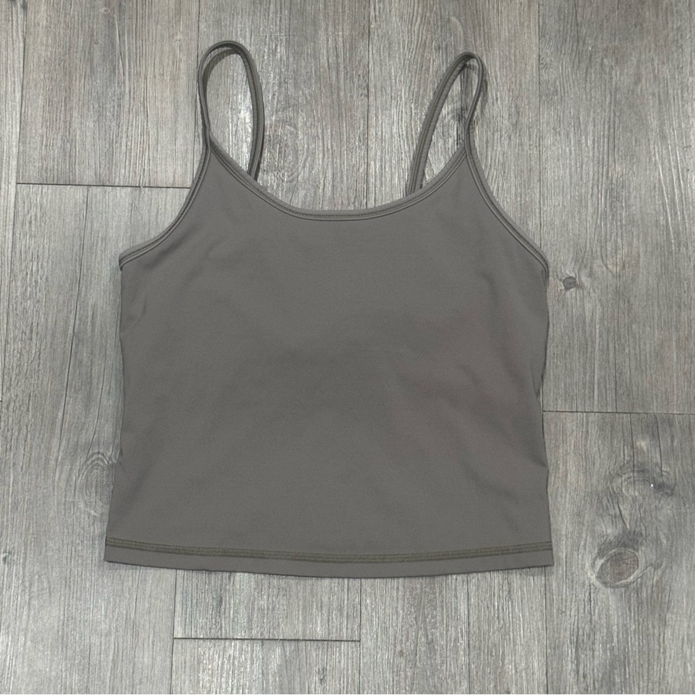 Everlane Perform Gray Spaghetti Strap Camisole Size Small